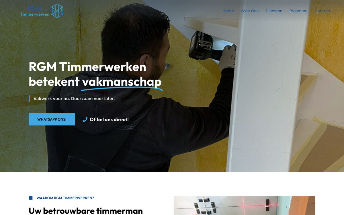 Website RGM Timmerwerken